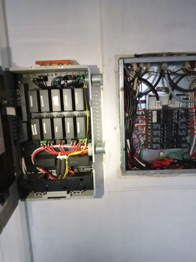 Electrical panel upgrade completed for Security Camera Wiring in Potomac Park